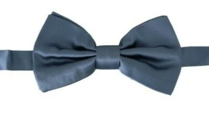 DOLCE & GABBANA Fliege Herren blau 100 % Seide verstellbarer Hals Schmetterling uvp $ 200 - Bild 1 von 6