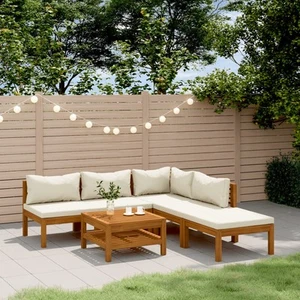 Garten Lounge Set Gartenmöbel Sofa Garnitur Sitzgruppe Massivholz Akazie vidaXL - Bild 1 von 36