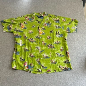 De Colección Polo Ralph Lauren Viscosa Camisa Abotonada XL Derby Caballo Campamento Ecuestre - Imagen 1 de 7