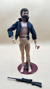 VINTAGE HASBRO GI JOE 12" ACTIONFIGUR BEFLOCKT FLAUSCHIGES HAAR BART BLAUE AUGEN - Bild 1 von 8