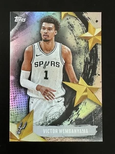 2025/26 Topps VICTOR WEMBANYAMA Stars of NBA Foil SA-11 SPURS - Picture 1 of 2