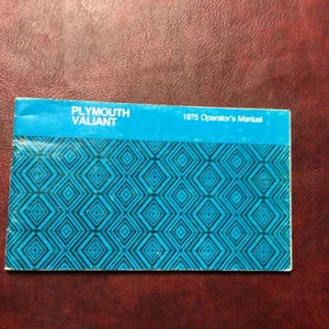 1975 PLYMOUTH VALIANT ORIGINAL OWNERS MANUAL BOOK GUIDE CASE ALL - Picture 1 of 7