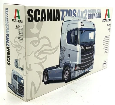 Italeri 1/24 Scale Unassembled Kit 3971 - Scania 770S 4x2 Normal Roof Grey Cab - Image 1 of 4