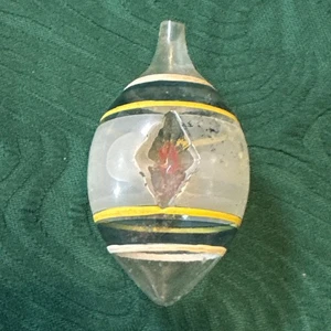 Vintage Premier unversilberter Glaseinzug Träne Weihnachtsschmuck fehlende Kappe - Bild 1 von 7