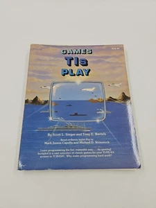 TI-99/4A 99/4 Book GAMES TI's PLAY by Scott Singer & Tony Bartels DATAMOST  - Picture 1 of 9