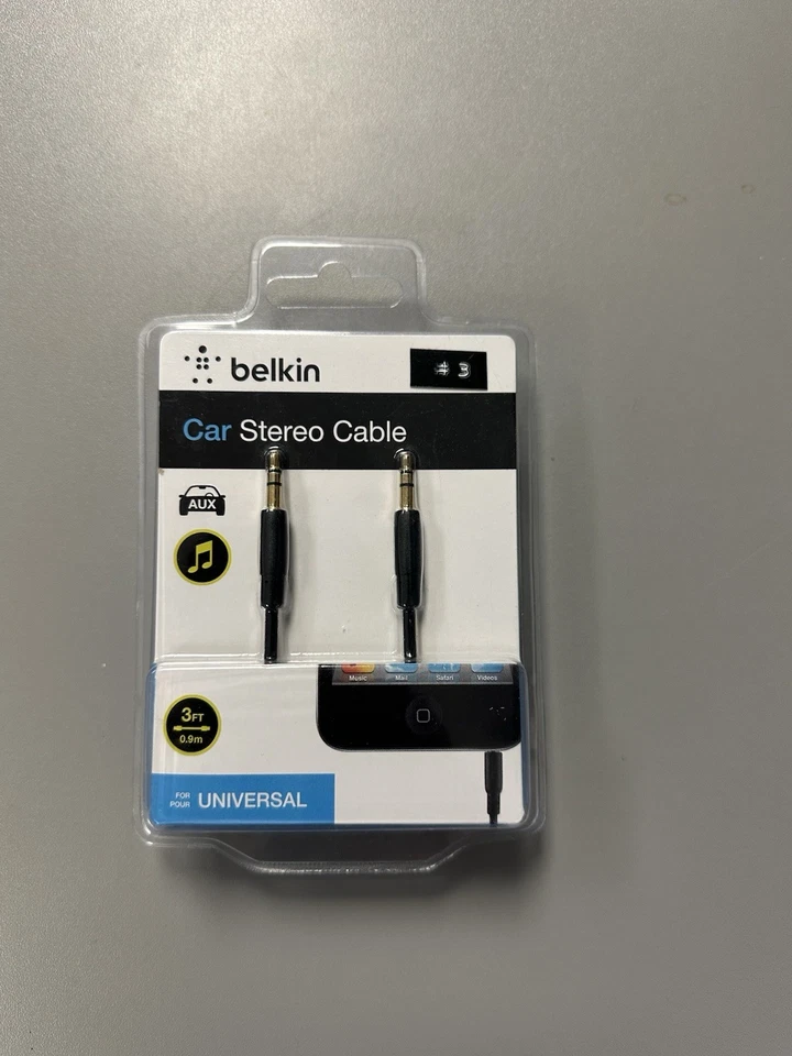 Cable estéreo para auto Belkin de 3 pies Foto 1 de 1
