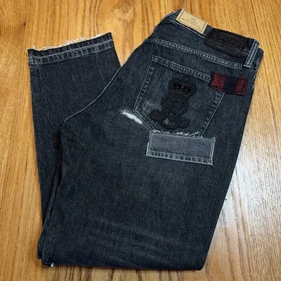 Pantalones de mezclilla negros retazos Avery Boyfriend para mujer Polo Ralph Lauren 30 nuevos con etiquetas Foto 1 de 4