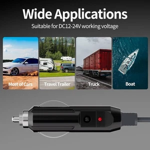Car Charger to DC Power Cable For Starlink Mini DC Power Cable For Satellite New - Afbeelding 1 van 9