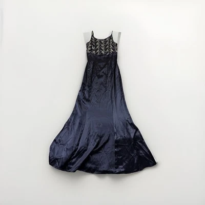 Vintage Jessica McClintock 80s Gunne Sax formal gown sequin prom maxi dress 5/6 - Image 1 of 4