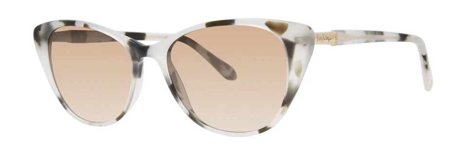 Óculos de sol Lilly Pulitzer Capri óculos de sol tartaruga fosco autêntico novo 53mm - Imagem 1 de 1