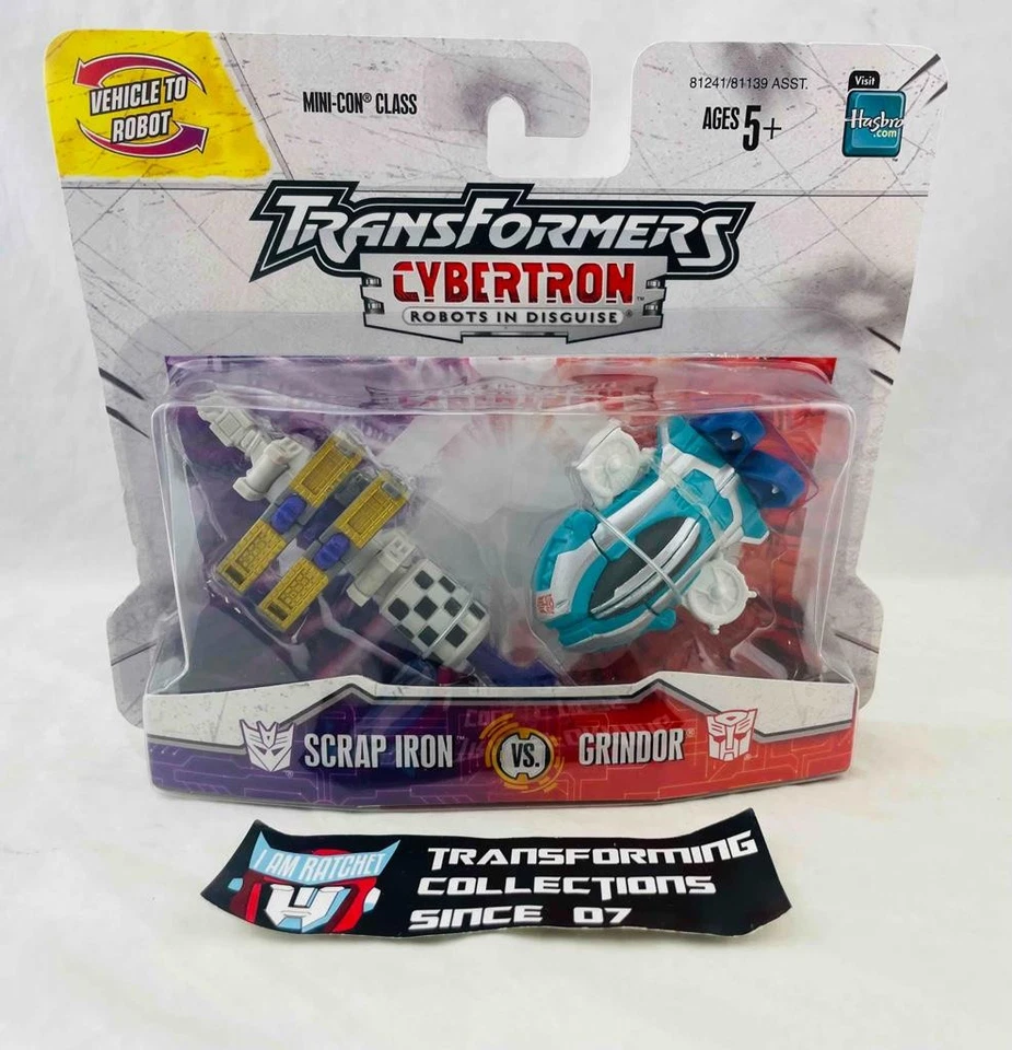 Transformers Cybertron Robots In Disguise Scrap Iron vs Grindor MOSC - Image 1 of 2