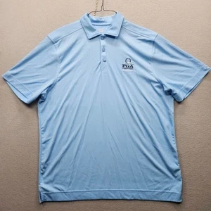 PGA Championship 2017 Cutter & Buck Men's Size Large Light Blue Golf Polo Shirt - Picture 1 of 11