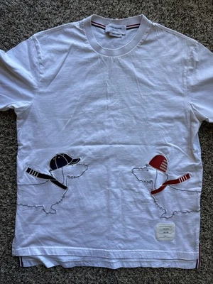 Camiseta con gráfico de perro Thom Browne talla 1 Foto 1 de 4