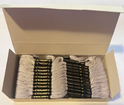 (24) DE COLECCIÓN DMC MOULINE ESPECIAL 25 #3743 (VIOLETA ANTIGUO MUY LT) MADEJAS BORDADAS Foto 1 de 4