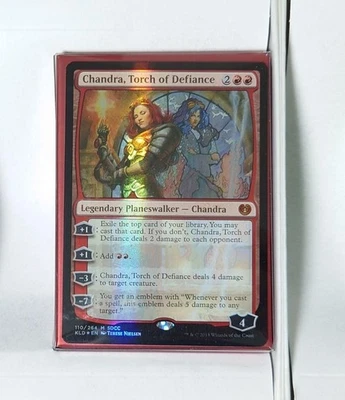 MTG Chandra Leader of Rebellion FOIL SDCC 2018 sin usar casi como nuevo - Imagen 1 de 3