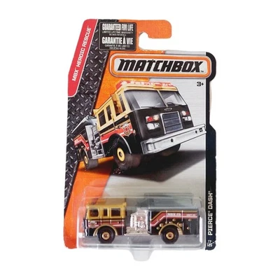MBX FIRE: PIERCE DASH FIRE TRUCK (black) #77/125 MATCHBOX 2015 - Image 1 of 4