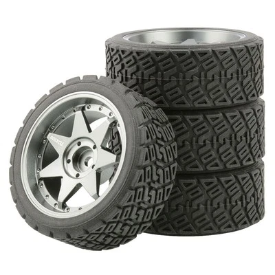 4 llantas de metal 4 piezas para coche de carretera RC 1/10 HSP 94122/23 Kyosho FW06 Tamiya Foto 1 de 4