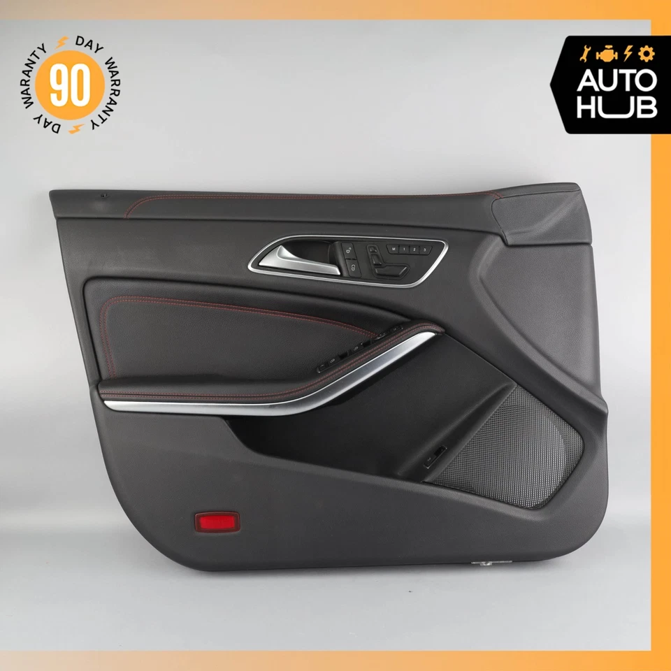 Panel de puerta delantero izquierdo del lado del conductor 14-19 Mercedes W117 CLA45 AMG CLA250 FABRICANTE DE EQUIPOS ORIGINALES Foto 1 de 4