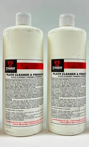 Tower Plate Cleaner Preserver Finisher for Printing Press 1 Quart Set of 2 - Picture 1 of 4