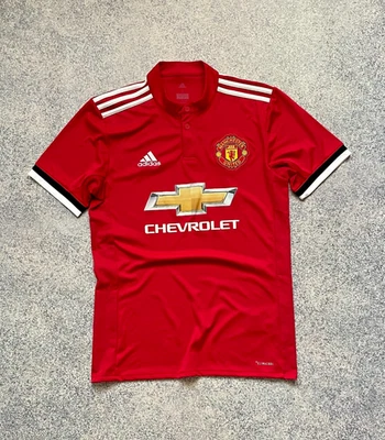 Maillot de football domicile Manchester United Adidas 2017 2018 BS1214 taille S - Photo 1/4