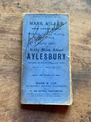 Rare Mark & Lee's New Large Scale Motoring, Touring, Hunting and Driving Map - Bild 1 von 4