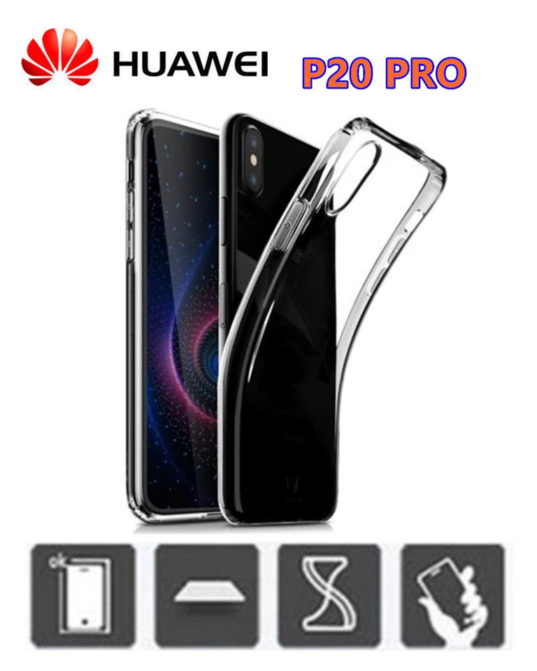 COVER CUSTODIA  TRASPARENTE TPU GEL SILICONE PER  HUAWEI P20 PRO - Immagine 1 di 1