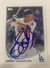 2013 Jerry Hairston Signed Topps Card # 306 Dodgers In Person M041