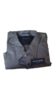 Camisa gris Austin Reed para hombre Alpine Adv Fit cuello estándar X-grande Foto 1 de 2