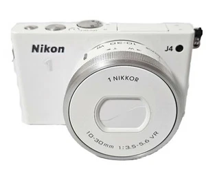 Nikon 1 J4 digital camera Kit W. 10-30 PD Zoom Lens White - Picture 1 of 5