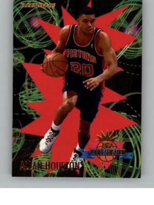 1994-95 Fleer Allan Houston 10   Detroit Pistons Rookie Sensations - Image 1 of 2