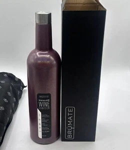 Cantimplora de vino Brumate Winesulator púrpura brillo iridiscente 25 oz - Imagen 1 de 8