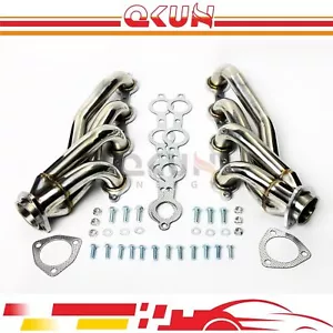 For Chevy LS Chevelle Camaro Nova C10 LS1 LS2 LS3 Truck Shorty Headers - Picture 1 of 4
