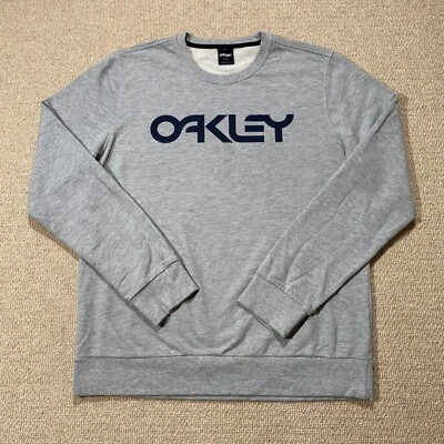 Oakley Sweatshirt Mens Large Grey Heather Skate Surf Extreme Outdoor Sports - Image 1 of 4