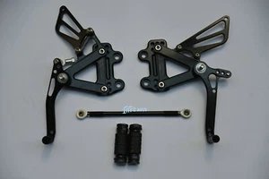 CNC Rearset Foot pegs Rear set For Kawasaki NINJA ZX6R ZX636 98-02 00 01 Black - Imagen 1 de 6