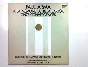 Paul Arma - À La Mémoire De La Béla Bartók - Onze Convergences HUN LP 1981 | - Picture 1 of 1