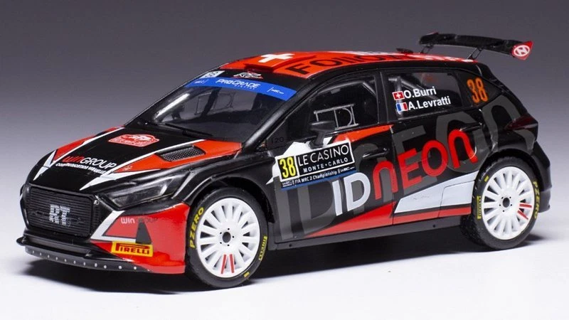 Hyundai I20N WRC2 Rally Monte Carlo 2023 Burri-Levratti 1:43 IXO RAM891 - Immagine 1 di 1