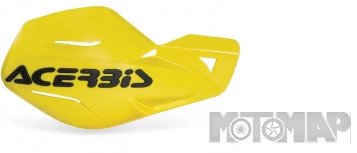 Paramani Acerbis Mx Uniko Moto Cross Enduro Motard Giallo + Kit Montaggio - Immagine 1 di 1