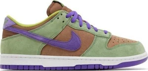 Nike Men's Dunk Low Veneer 2024 DA1469-200 Veneer/Green-Deep Purple Size 8.5 - Picture 1 of 1