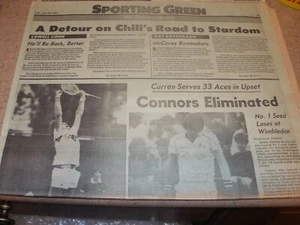 San Francisco Chronicle 6/28/83 Jimmy Connors Eliminated; Chili Davis Sent Down - Picture 1 of 1
