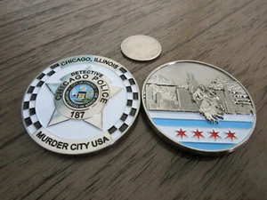 Chicago Police Detective Murder City Stati Uniti moneta sfida CPD - Foto 1 di 10