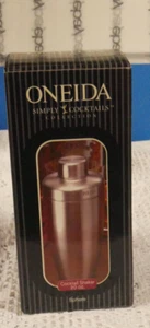 NIB STAINLESS STEEL ONEIDA COCKTAIL 20 OZ. SPHERE SHAKER FROM KOHL'S NEVER USED - Picture 1 of 8