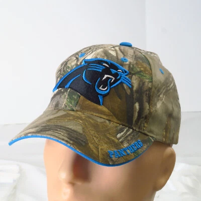 NFL Team Apparel Carolina Panthers Realtree Camo Hat Cap One Size Stretch - Image 1 of 4