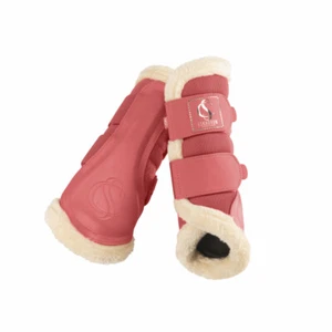 Eskadron Mesh Fauxfur Tendon Boots coral blossom Classic Sports 25 F/S - Picture 1 of 2