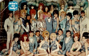 Who's No Lady Femme Impersonators 82 Club NYC Drag Queen LGBTQ+ 1968 Postcard - Picture 1 of 2