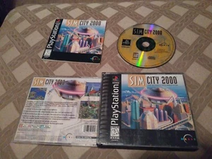 SimCity 2000 (Sony PlayStation 1, 1996) BLACK LABEL COMPLETE - Picture 1 of 2