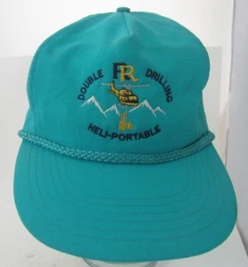 Double Drilling RR Heli-Portable Oil Trucker Hat Cap Advertising A13 - Picture 1 of 6