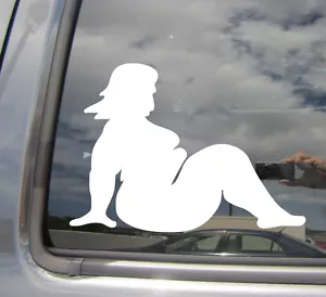 Calcomanía de vinilo para ventana de coche talla grande Mudflap Girl 02014 - Imagen 1 de 2