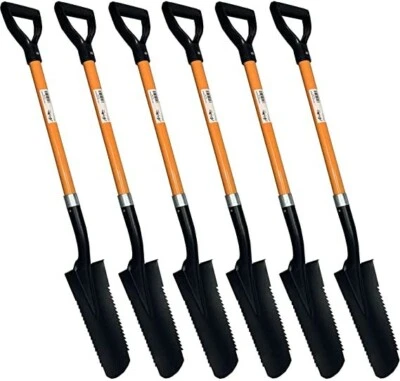 48" Drain Spade 16" Metal Blade With Sharp Teeth And D Handle Grip 6 PK - Image 1 of 4