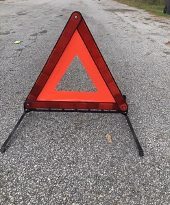 Triple Emergency Warning Triangle Reflector Road Roadside Sign  - Picture 1 of 5