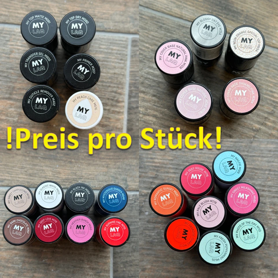 MYLAQ UV Nagellack Top-/Basecoat Primer Remover Gellack Shellac 5 ml !Neuwertig! - Bild 1 von 1